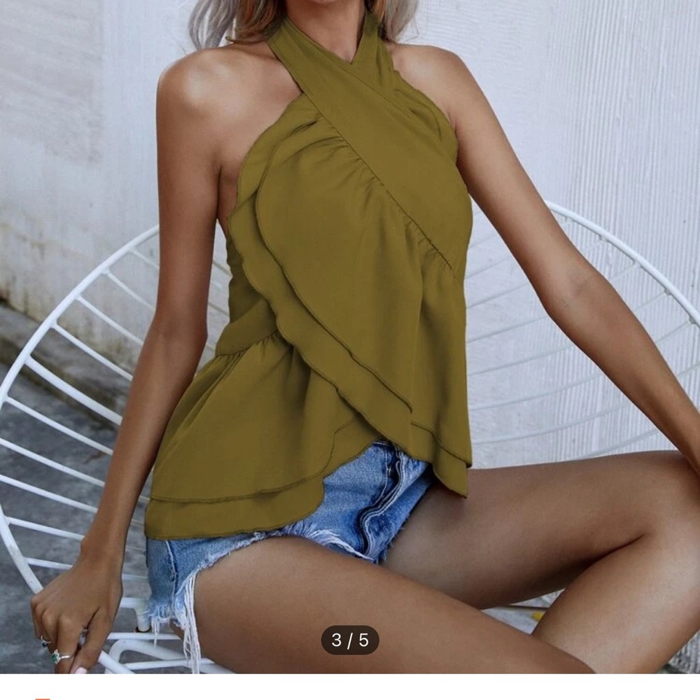 SHEIN halter blouse